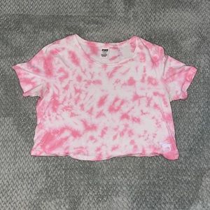 Pink Tie Dye Crop Top